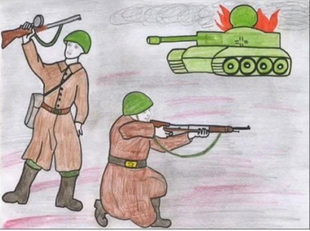 Сталинградская битва рисунки детей