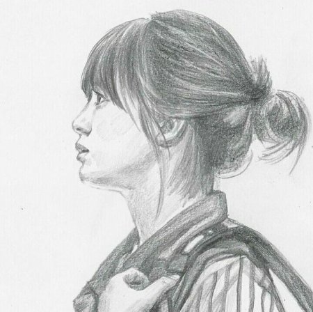 Рисунки кореянок карандашом