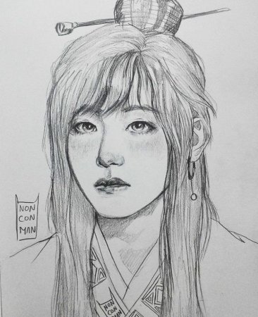 Тэхен Хваран рисунок