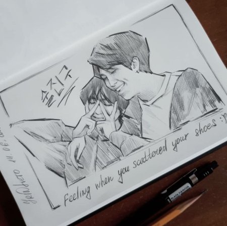 БТС срисовка Чонгука