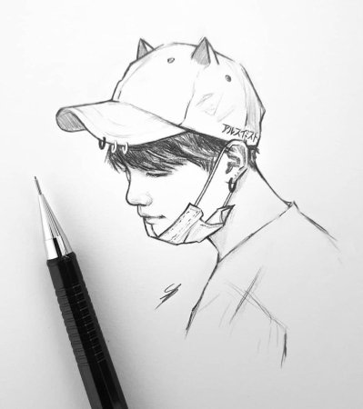 БТС рисунки вся команда