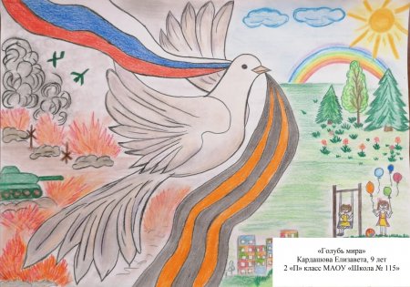 Детские военные рисунки