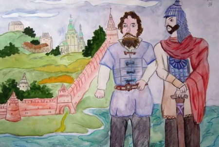 Рисунок на день единства легкий