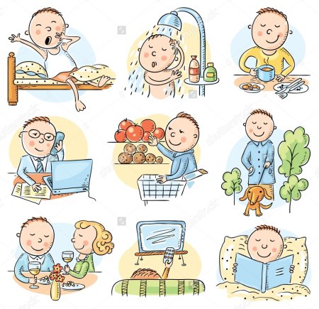 Тема Daily Routine для детей