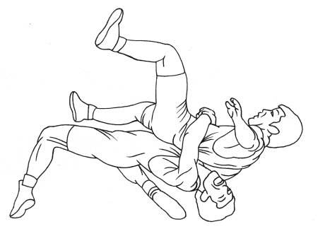 Дзюдо рисунок карандашом