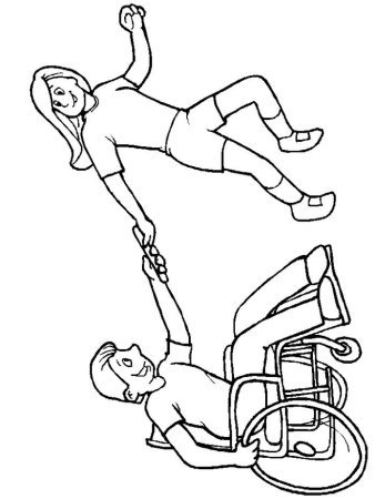 Раскраска ко Дню инвалидов для детей