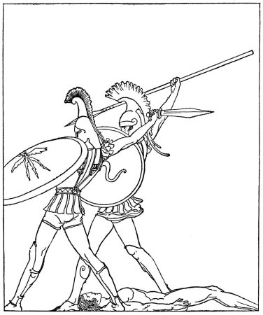 Илиада иллюстрации лёгкие