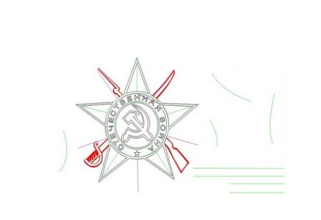 Рисунок день Победы несложный