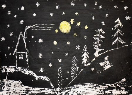 Ночь раскраска для детей