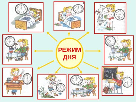 Распорядок дня школьника