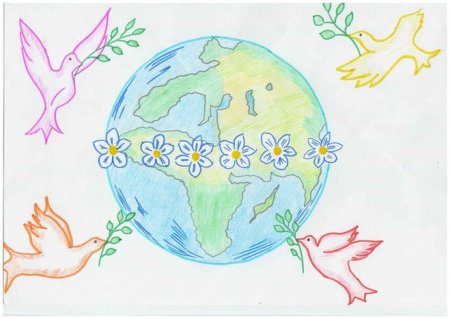 Плокатв защиту мира на земле