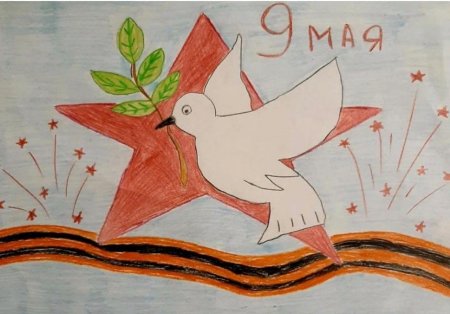 Рисунок на 9 мая мы помним