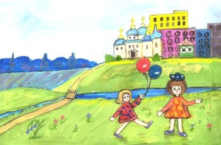 Рисунок на тему мой любимый город