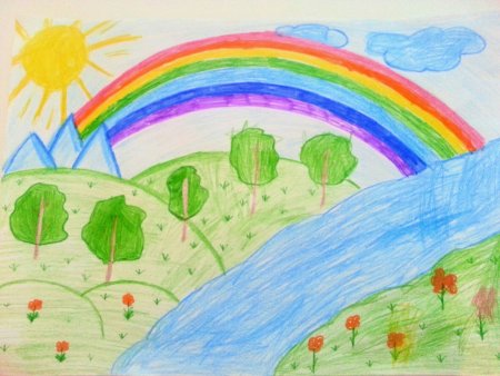 Детские рисунки к 9 мая