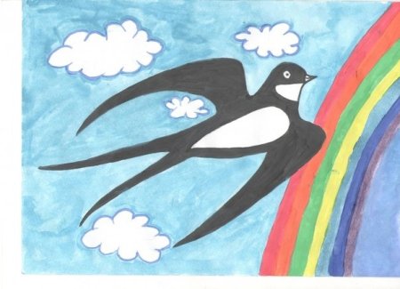 Рисование с детьми перелетные птицы