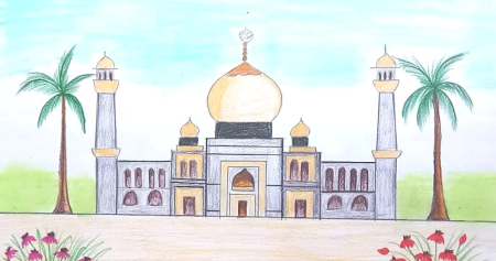 Мечеть рисунок