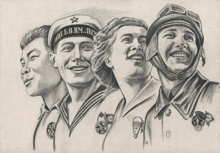 Советские рисунки