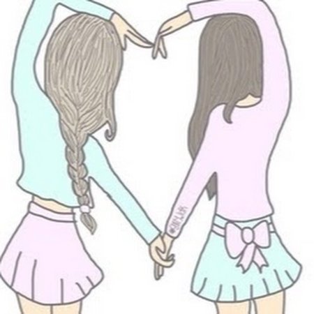 Рисунки карандашом подруги