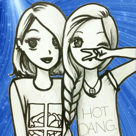 Лучшие подруги для срисовки