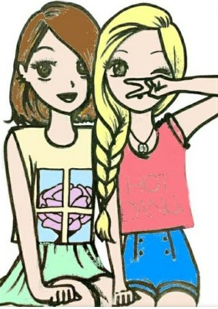 Дружба рисунок карандашом