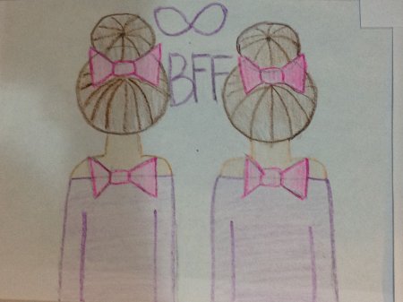 Рисунки для срисовки подруги