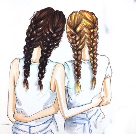 Рисунки для подруги легкие