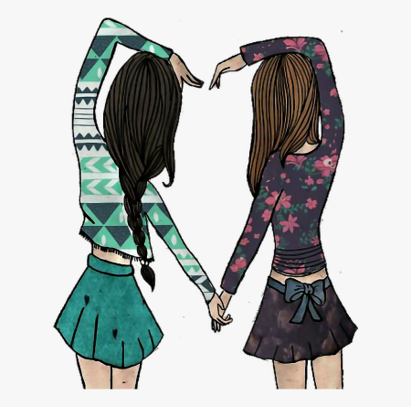 Картинки для срисовки подруги