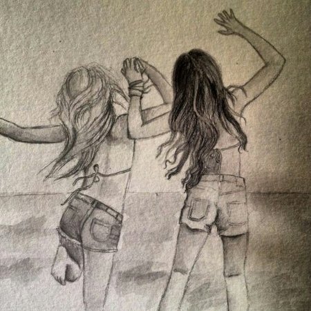 Красивые рисунки для подруги легкие