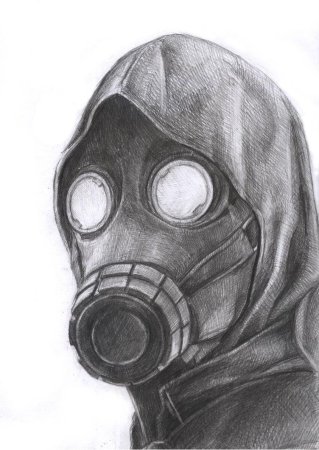 Сталкер рисунки карандашом