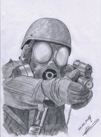 Спецназ арт карандашом