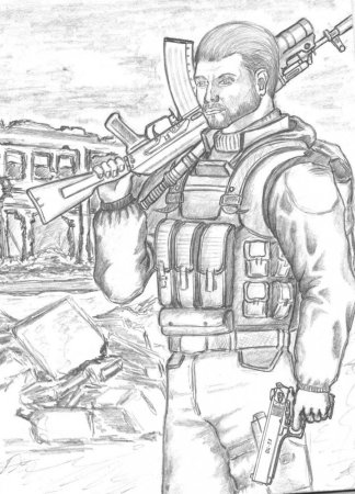 Нарисовать сталкера