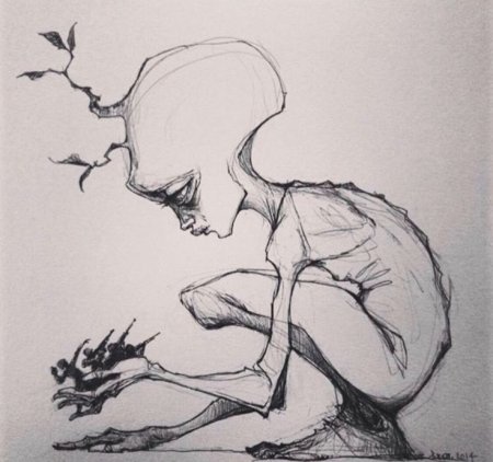 Рисунки карандашом грустные