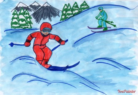 Рисунок на спортивную тему