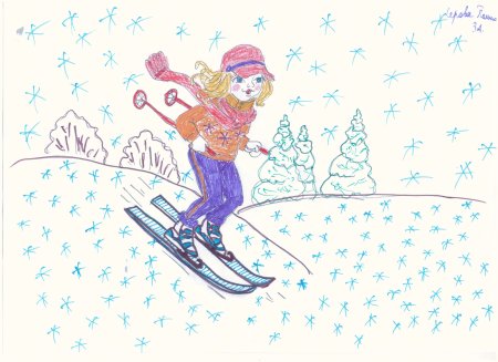 Зимние виды спорта рисунки