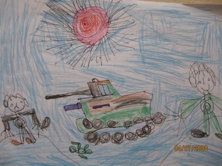 Рисунок на военную тему карандашом