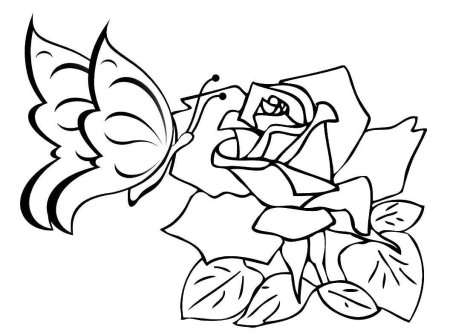 Раскраска сердечко с цветочками