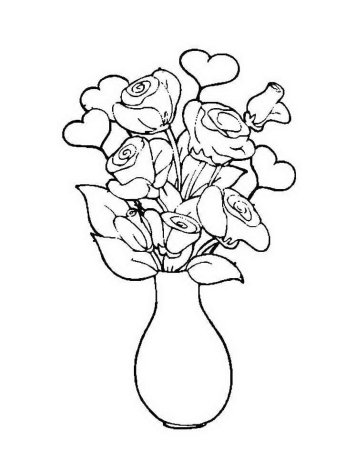 Раскраска сердечко