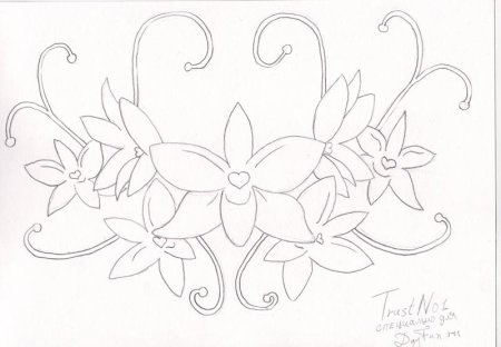 Раскраска букет цветов