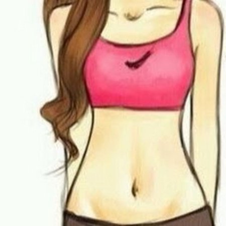 Легкие рисунки девочки в топиках