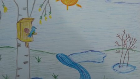 Весна рисунок