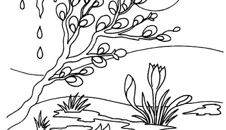 Весенние рисунки для детей