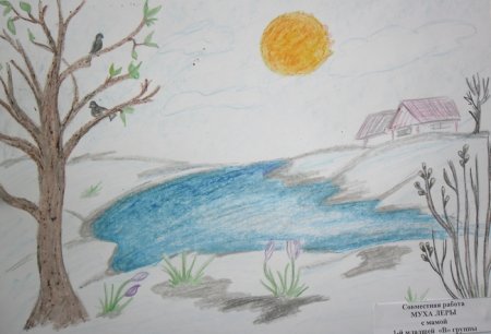 Маленькие рисунки Весна