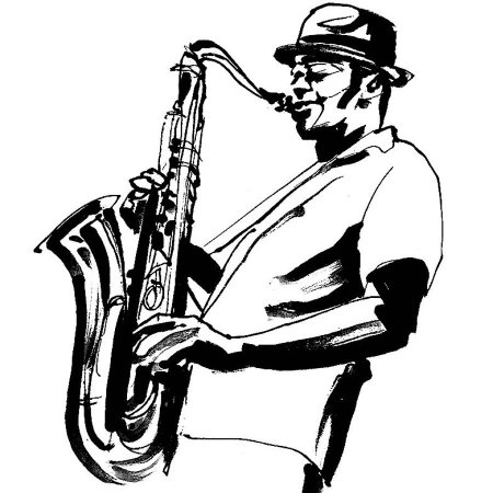 Силуэты джазовых музыкантов