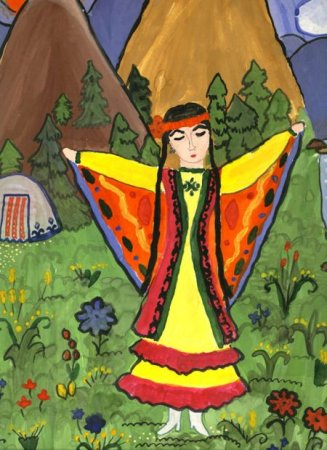 Башкирский батыр рисунок
