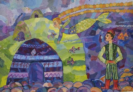 Башкирский пейзаж рисунок карандашом