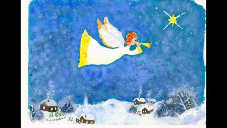 Рисунок на тему Рождественская сказка для детей