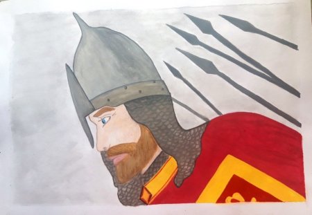 Рисунок полководец Александр Невский