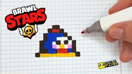 Brawl Stars нарисовать Леона