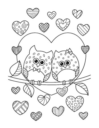 Раскраска сердечко