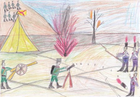 Иллюстрация к Бородино м.ю Лермонтова